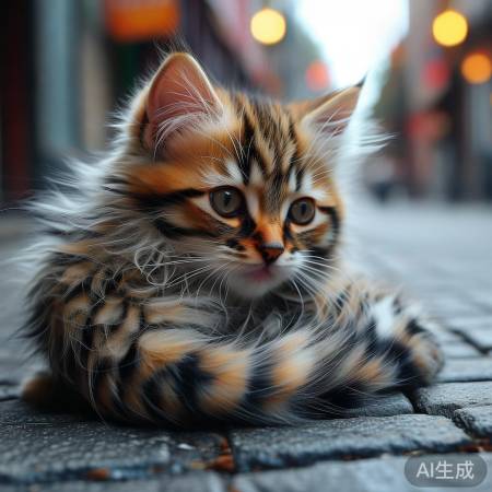 猫咪花纹闭环，观察乐趣多