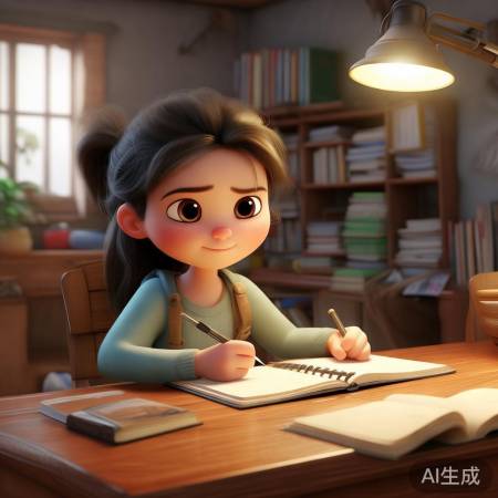 严格家教下的乐观少女