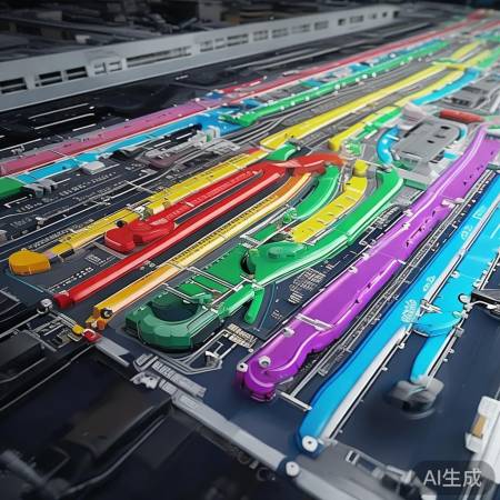 地铁线路图,颜色分明