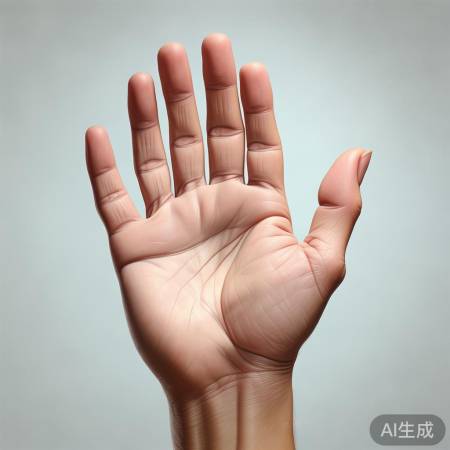 手掌扁平或肝脏问题