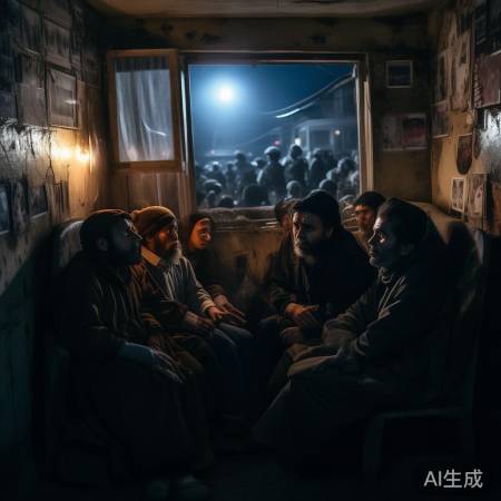 突袭凌晨,村民惊醒