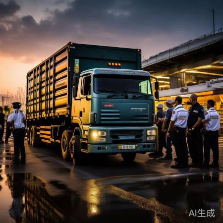警方追踪货车,寻回被盗黄金