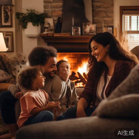 家庭爱暖孩子心