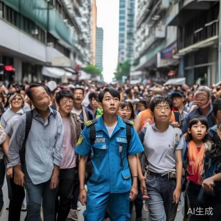 香港民众团结撤离