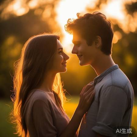 公共场合深情对视