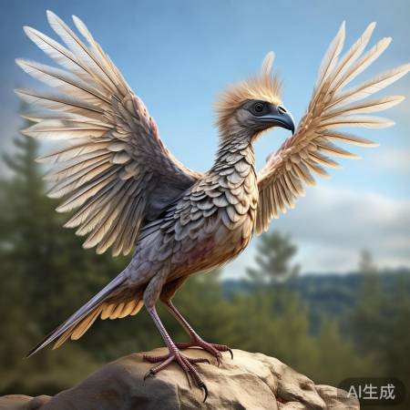 始祖鸟羽毛近现代鸟