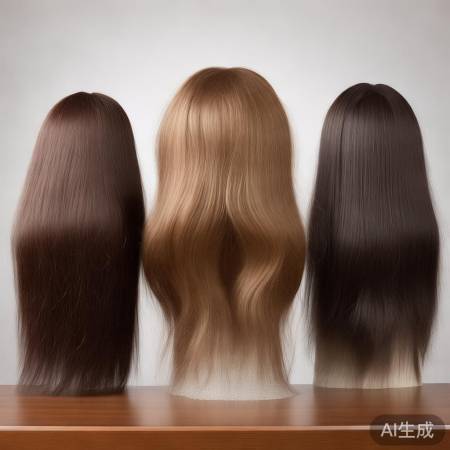 假发材质多样，真人发最自然。