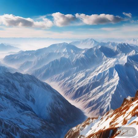 新疆雪山四季美景