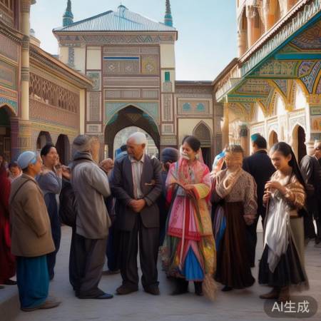 新疆多民族风情