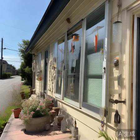 加固悬挂物，防风伤人