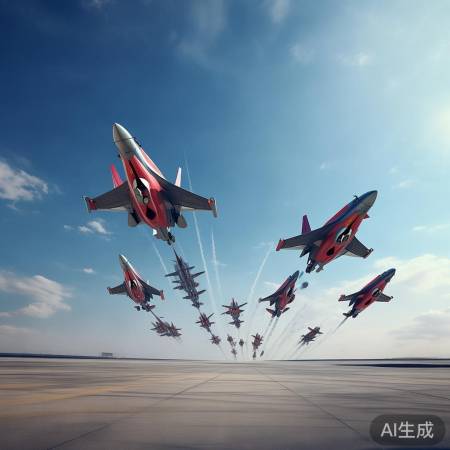 战机表演展现军事实力