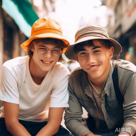 宋亚轩刘耀文同框,青春笑颜如花