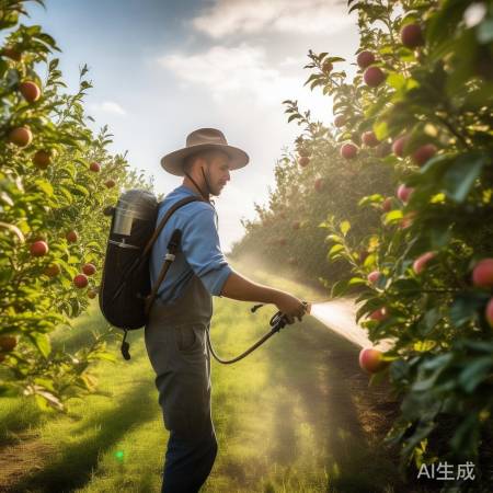 苹果生长喷农药