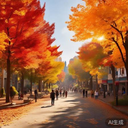 秋色斑斓，自然魅力浓