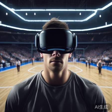 VR篮球赛，科技感十足