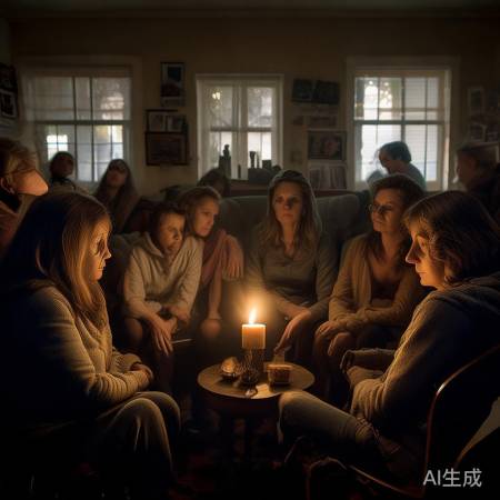 家人朋友伤心悼念