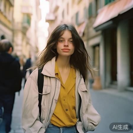 “米兰街拍，自然时尚真谛”