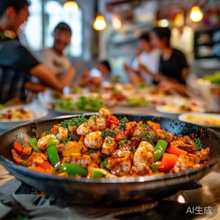 “惊艳味蕾麻辣香锅，聚会必备佳