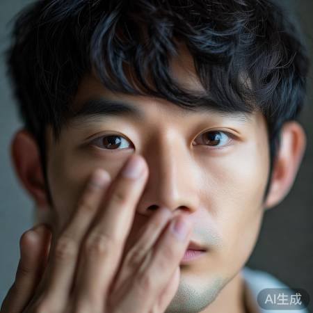 白敬亭挡脸瞬间魅力四溢