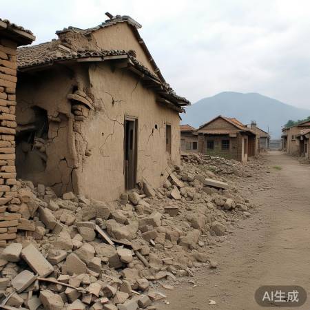 陇西地震，房屋倒塌无伤亡