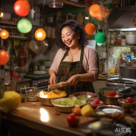 彩灯姐姐厨艺佳，感染人心。