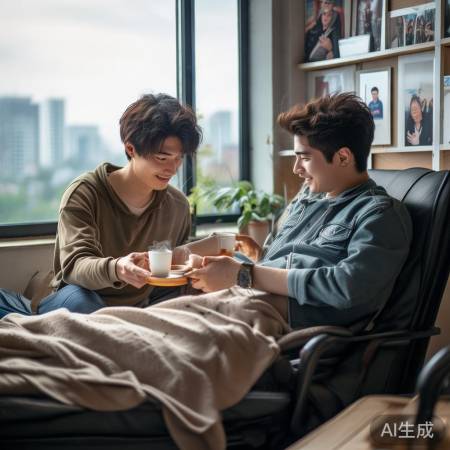 张真源关心队友，增强团队凝聚力