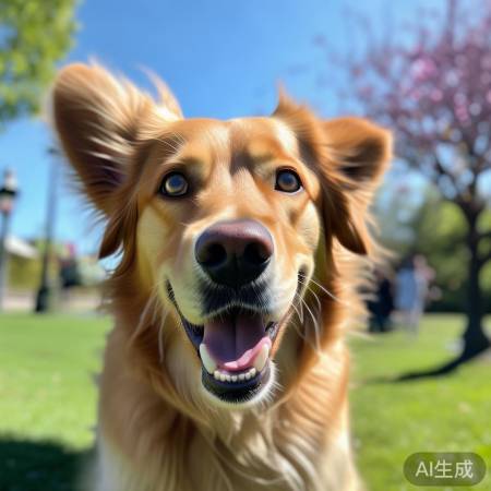 狗狗戴隐形眼镜，时尚又活泼