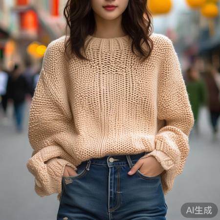 国庆穿搭：针织外套/宽松T恤