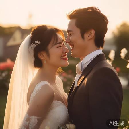 婚礼甜蜜互动，真爱泪光闪烁