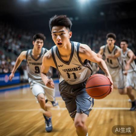 王俊凯球场拼搏精神