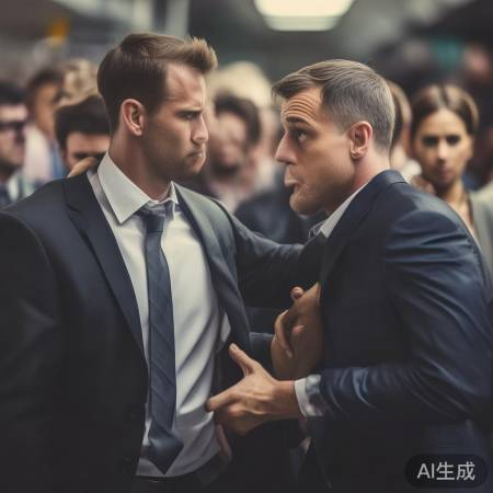 男子强求演讲,失礼公共场合