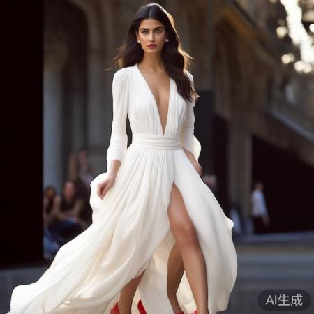 迪丽热巴巴黎时装周穿搭惊艳