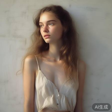 简约背景，娜扎气质独特