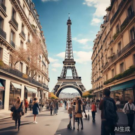 章若楠巴黎之旅，美丽异国情