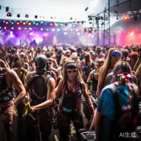 音乐节幕后英雄,增添无限色彩