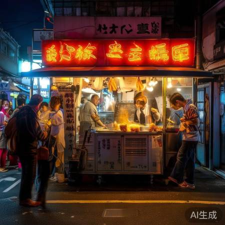 深夜鸡排哥，魔法美食摊