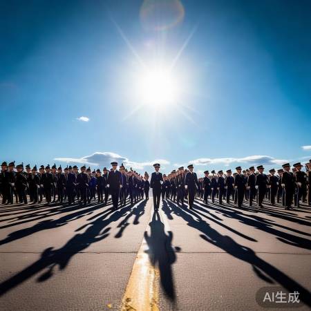 阅兵方阵：震撼画卷