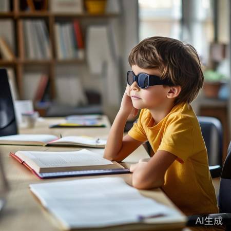 用眼姿势要正确,预防近视。