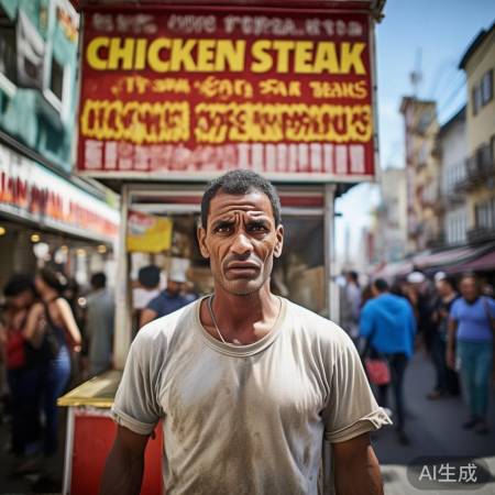 鸡排哥自信摊前喊顶流