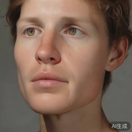 鼻长脸长比例美