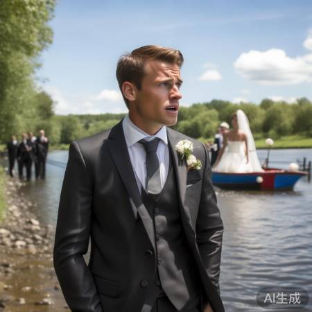 婚礼新郎意外下河，世事无常谈。