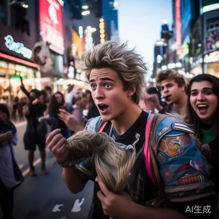 cosplay拼到抢假发