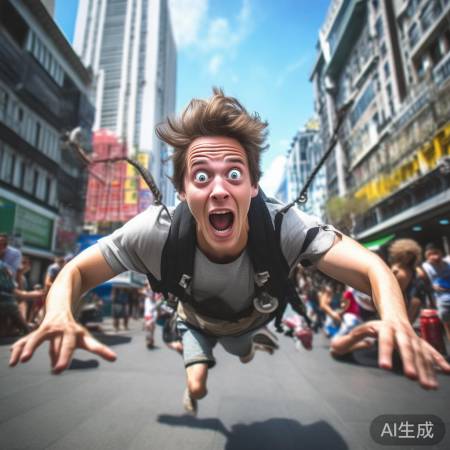 游客意外入镜,笑料百出