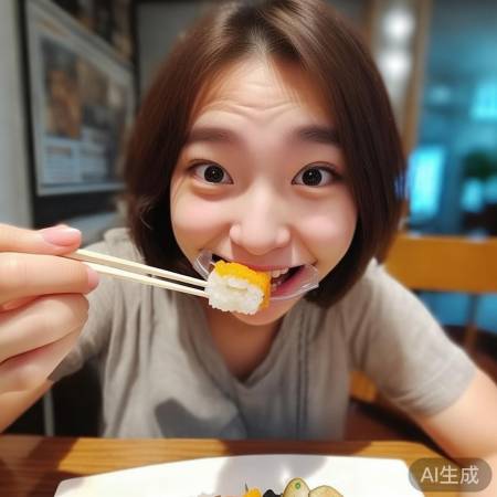 牙套新技能,可爱吃相