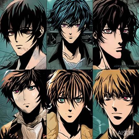 “死亡笔记角色颜值揭秘”