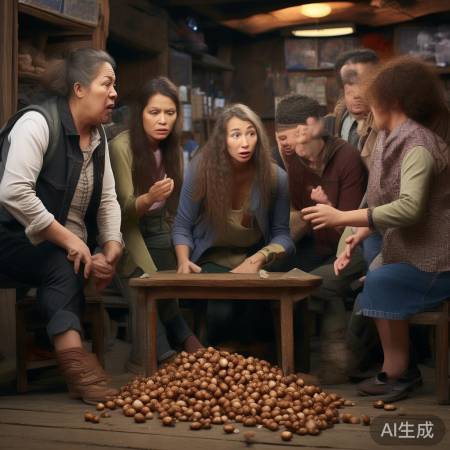 游客捡栗壳惹争执