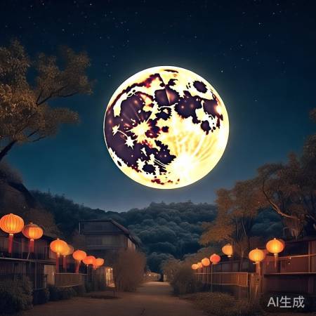 中秋赏月，最圆月来临