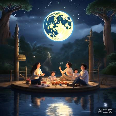 中秋赏月，慢生活瞬间