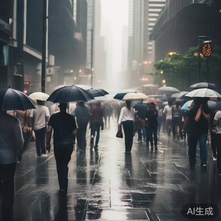 “暴雨安全出行，你我共参与”