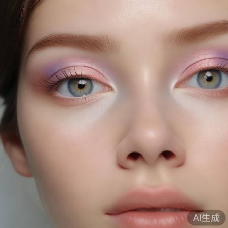 眼影增亮，眼线塑形